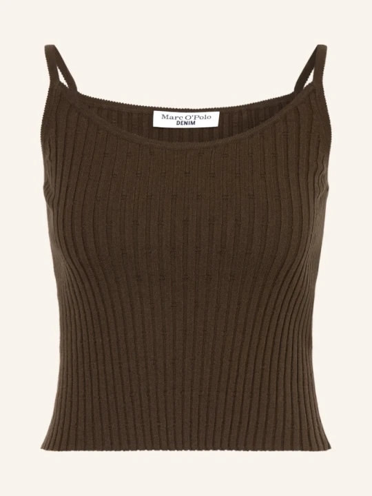 Zdjęcie produktu Marc O'polo Denim Dzianinowy Top braun CIEMNOBRĄZOWY