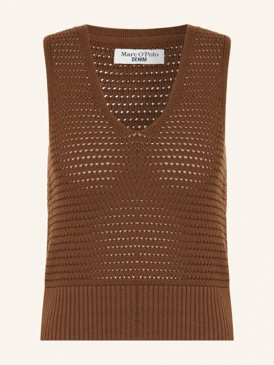 Zdjęcie produktu Marc O'polo Denim Dzianinowy Top braun BRĄZOWY