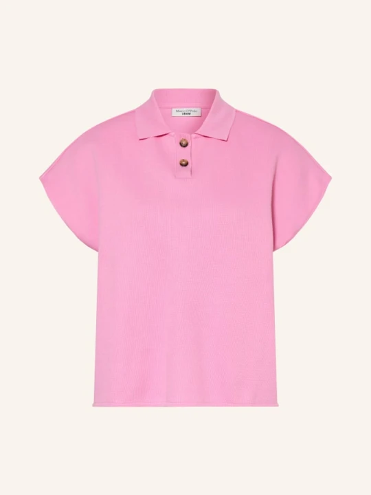 Zdjęcie produktu Marc O'polo Denim Koszulka Polo Z Pikowanym Wzorem pink