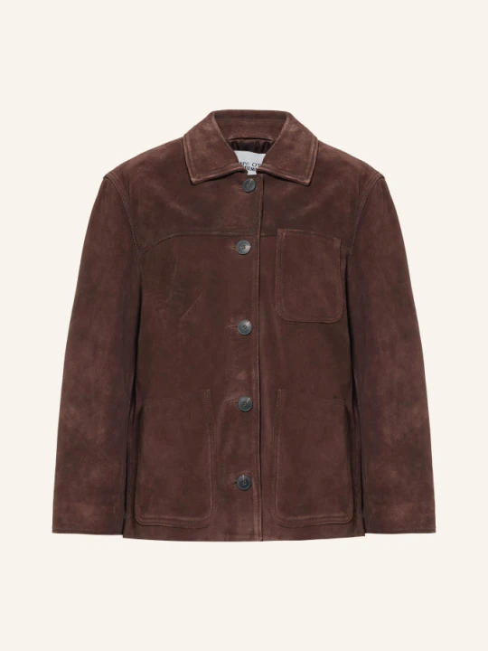 Zdjęcie produktu Marc O'polo Denim Skórzany Płaszcz Wierzchni braun CIEMNOBRĄZOWY