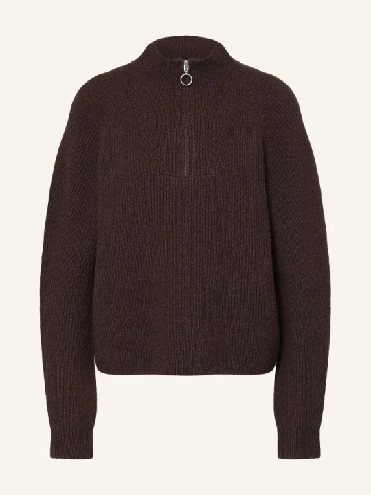 Zdjęcie produktu Marc O'polo Denim Sweter Typu Troyer braun CIEMNOBRĄZOWY