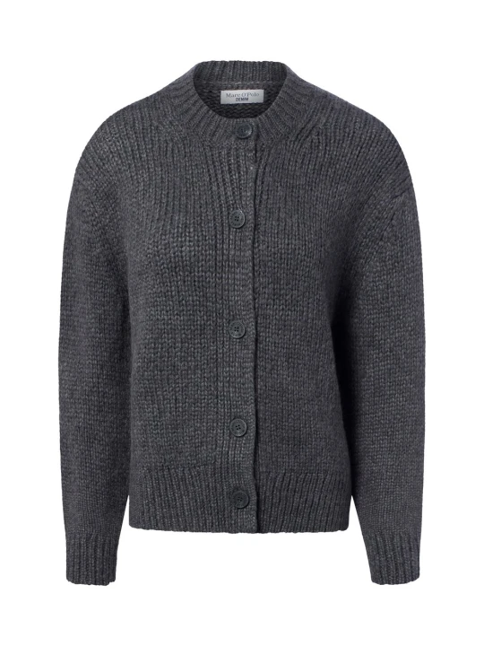 Zdjęcie produktu Marc O'Polo Denim sweterka z domieszką wełny owczej i alpaki Kobiety wełna ze strzyży szary