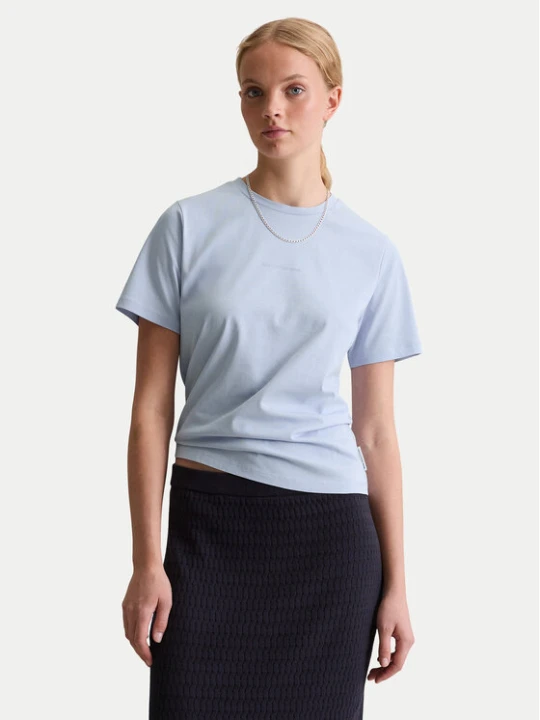 Zdjęcie produktu Marc O'Polo Denim T-Shirt 500 0006 452 Błękitny Regular Fit Niebieski jasny