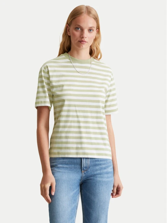 Zdjęcie produktu Marc O'Polo Denim T-Shirt 500 0006 509 Zielony Relaxed Fit