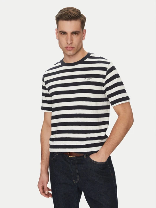 Zdjęcie produktu Marc O'Polo Denim T-Shirt 500 0007 222 Granatowy Regular Fit