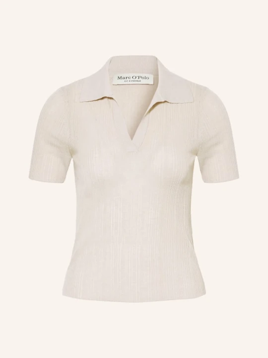 Zdjęcie produktu Marc O'polo Dzianinowa Koszulka Polo beige JASNOBRĄZOWY