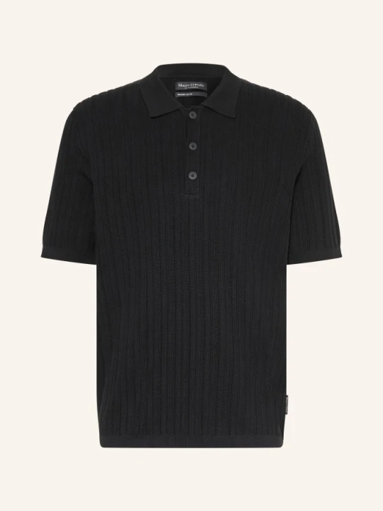 Zdjęcie produktu Marc O'polo Dzianinowa Koszulka Polo schwarz CZARNY
