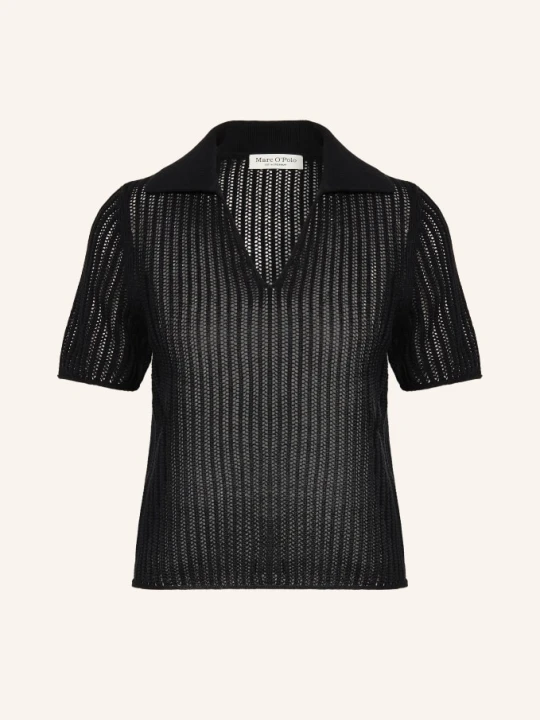 Zdjęcie produktu Marc O'polo Dzianinowa Koszulka Polo schwarz CZARNY