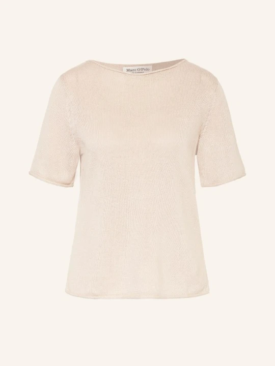 Zdjęcie produktu Marc O'polo Dzianinowa Koszulka Z Dodatkiem Lnu beige
