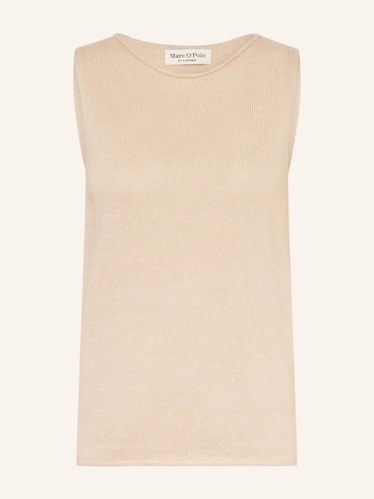 Zdjęcie produktu Marc O'polo Dzianinowy Top Z Lnem beige