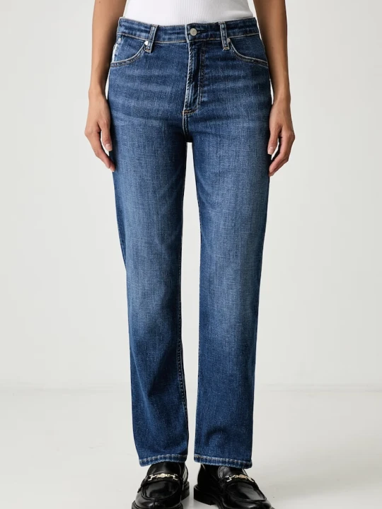 Zdjęcie produktu Marc O'Polo jeansy straight damskie granatowy