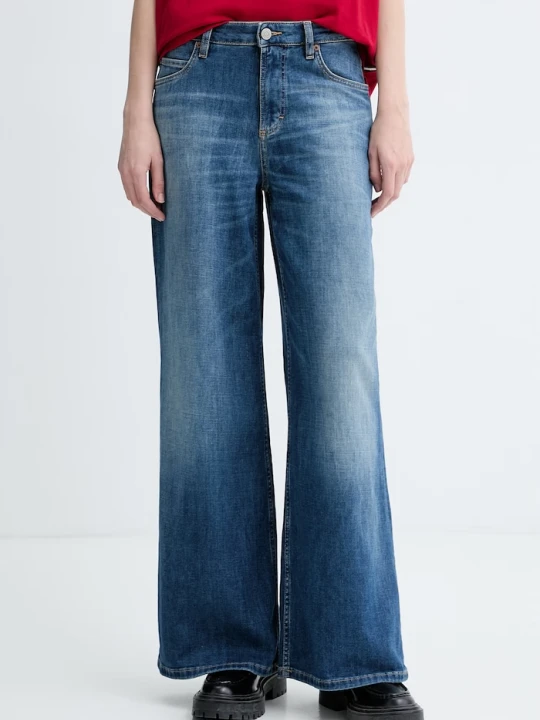 Zdjęcie produktu Marc O'Polo jeansy wide leg damskie granatowy
