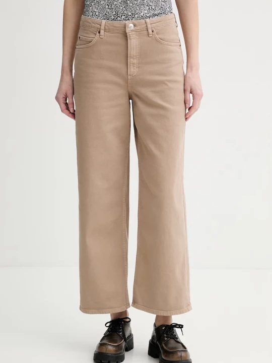 Zdjęcie produktu Marc O'Polo Jeansy wide leg damskie beżowy
