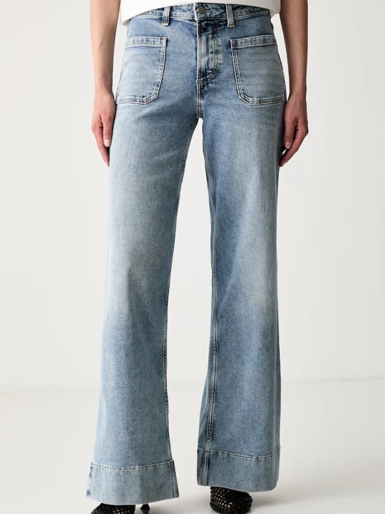 Zdjęcie produktu Marc O'Polo jeansy wide leg damskie niebieski