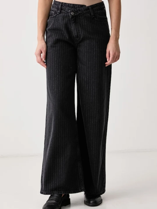 Zdjęcie produktu Marc O'Polo jeansy wide leg damskie czarny