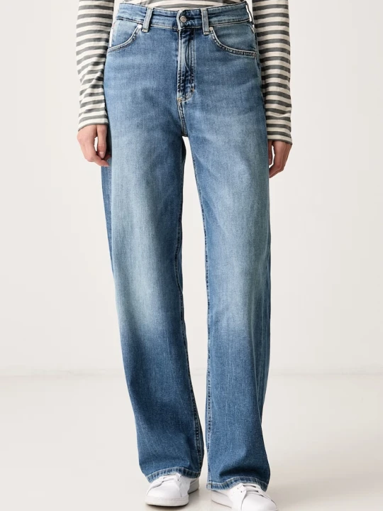 Zdjęcie produktu Marc O'Polo jeansy wide leg damskie niebieski