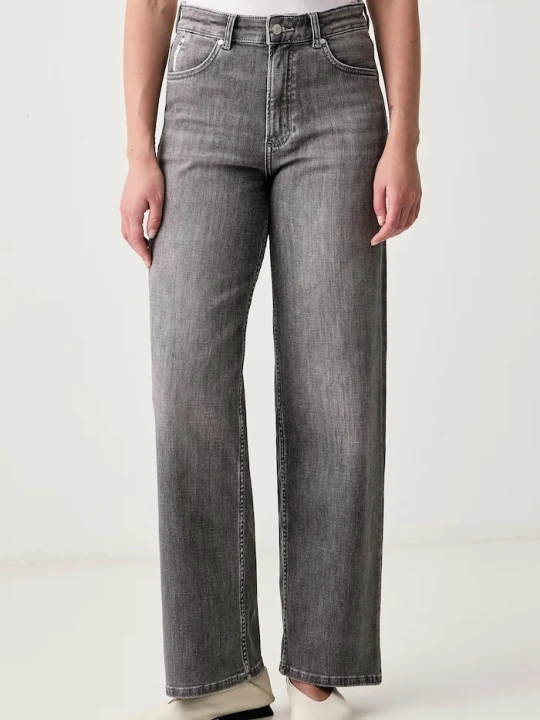 Zdjęcie produktu Marc O'Polo jeansy wide leg damskie szary