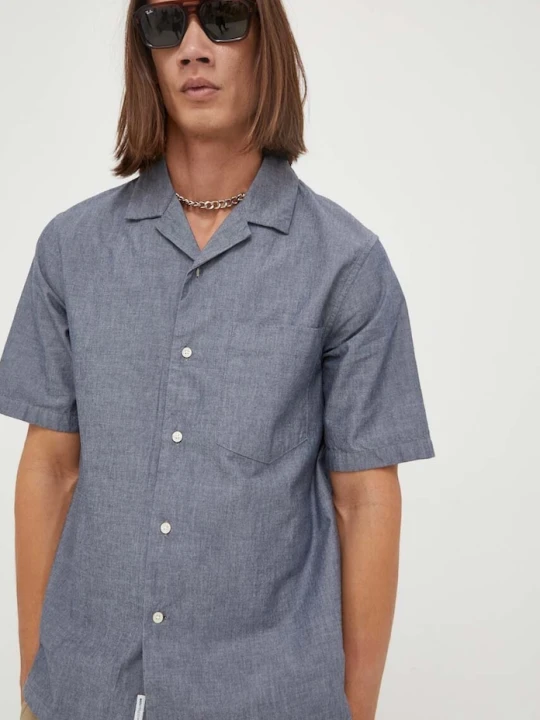Zdjęcie produktu Marc O'Polo koszula bawełniana DENIM granatowy