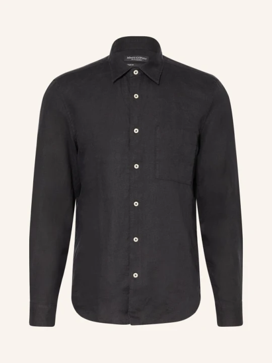 Zdjęcie produktu Marc O'polo Koszula Lniana Regular Fit schwarz CZARNY