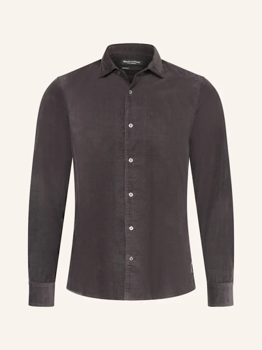 Zdjęcie produktu Marc O'polo Koszula Sztruksowa Shaped Fit grau CZIEMNOSZARY