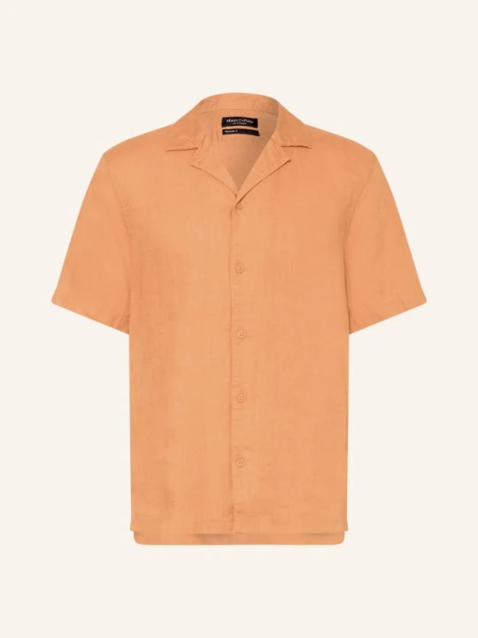 Zdjęcie produktu Marc O'polo Koszula Wypoczynkowa O Regularnym Kroju, Wykonana Z Lnu orange ŁOSOSIOWY