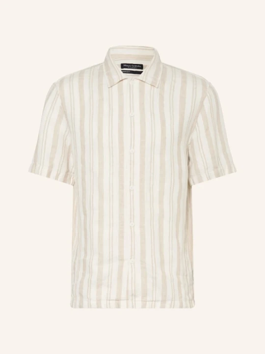 Zdjęcie produktu Marc O'polo Koszula Z Krótkim Rękawem O Kroju Regular Fit, Wykonana Z Lnu beige