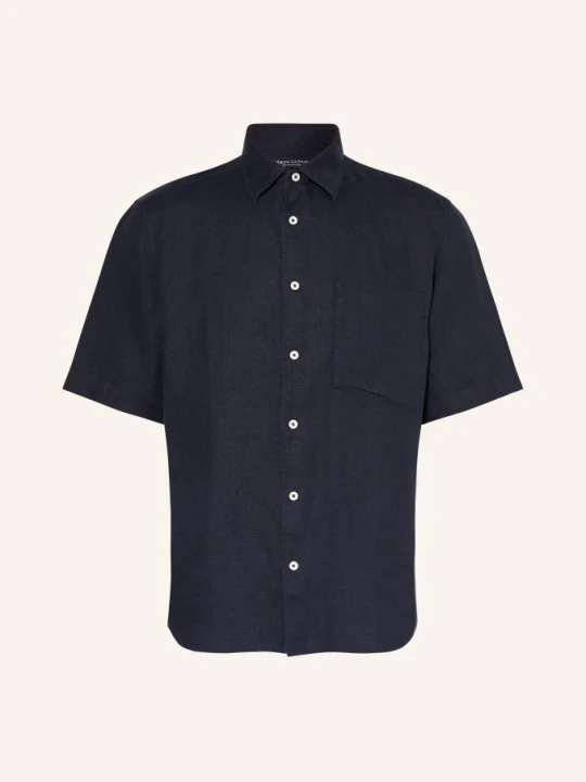 Zdjęcie produktu Marc O'polo Koszula Z Krótkim Rękawem Regular Fit Z Lnu blau GRANATOWY