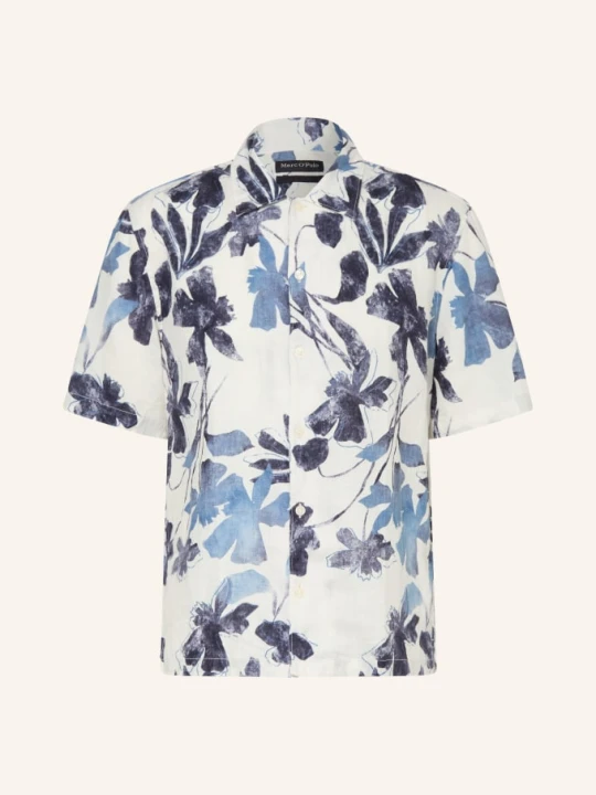 Zdjęcie produktu Marc O'polo Koszula Z Krótkim Rękawem Regular Fit Z Lnu blau