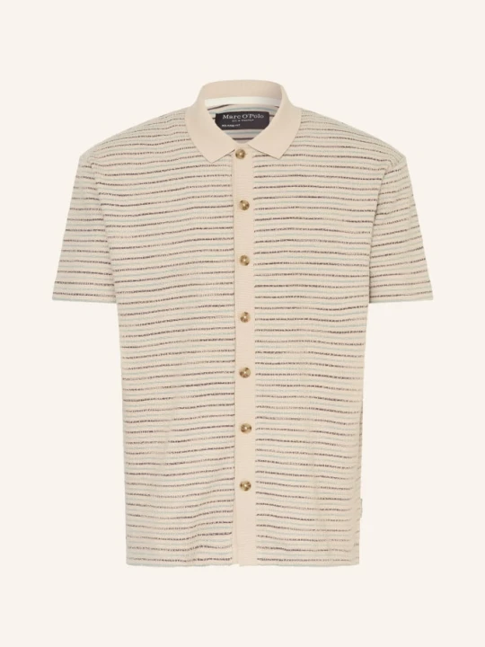 Zdjęcie produktu Marc O'polo Koszula Z Krótkim Rękawem Relaxad Fit beige