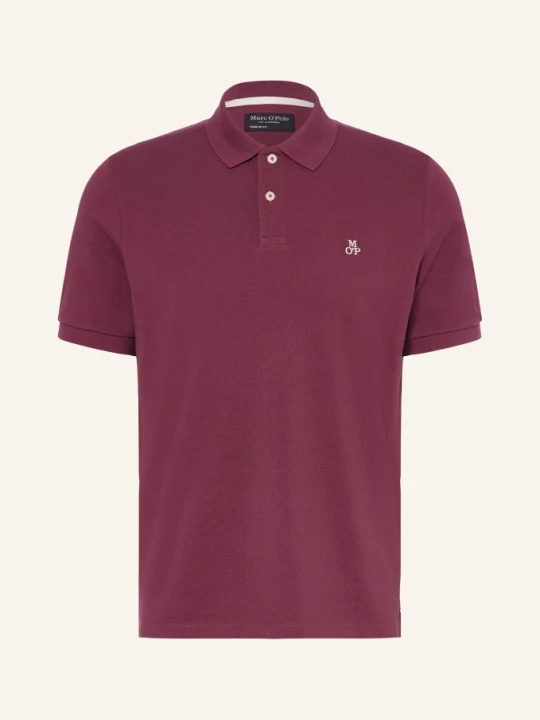 Zdjęcie produktu Marc O'polo Koszulka Polo Z Pikowanym Wzorem Regular Fit rot CIEMNOCZERWONY