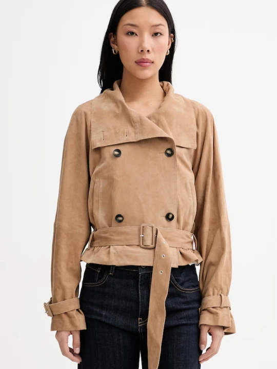 Zdjęcie produktu Marc O'Polo kurtka oversize damska zamszowa beżowy