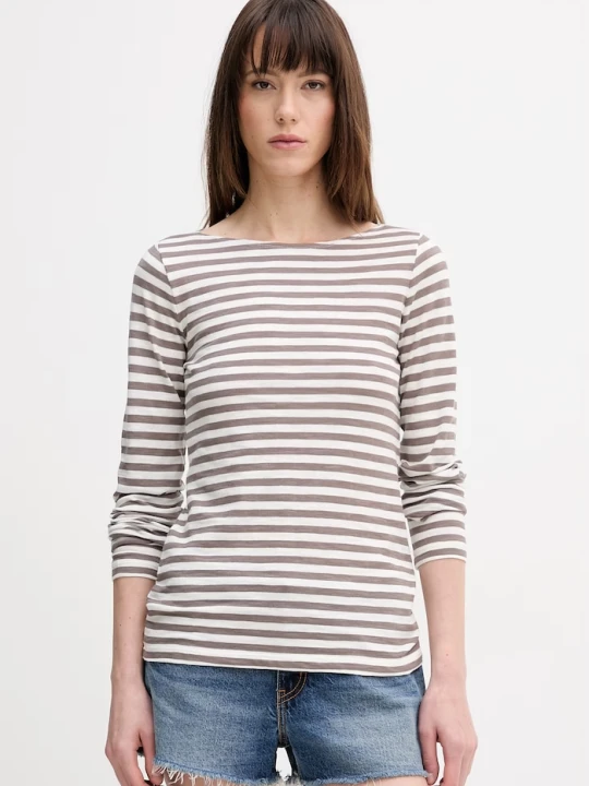 Zdjęcie produktu Marc O'Polo longsleeve bawełniany brązowy