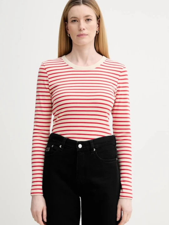 Zdjęcie produktu Marc O'Polo longsleeve bawełniany czerwony