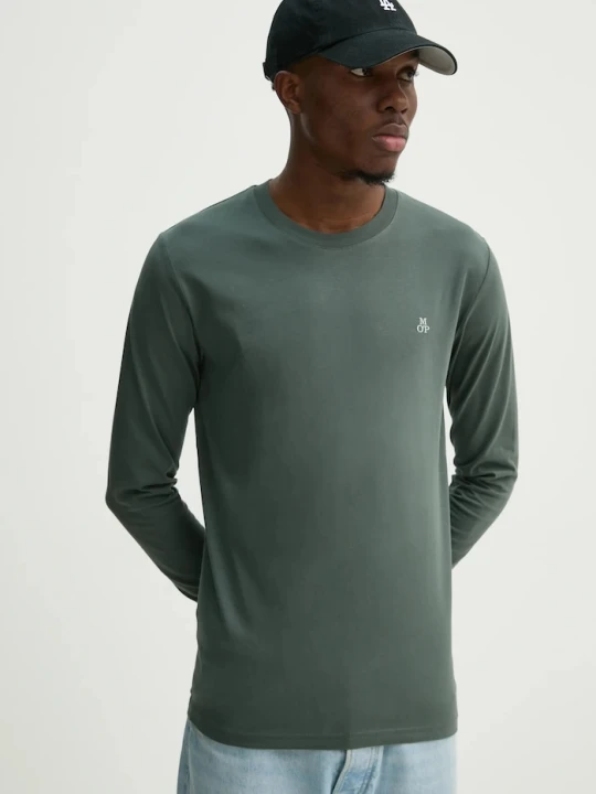 Zdjęcie produktu Marc O'Polo longsleeve męski bawełniany zielony