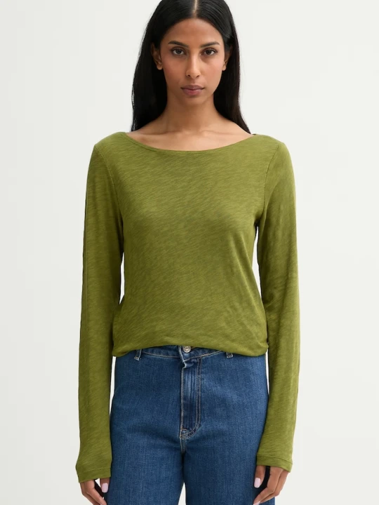 Zdjęcie produktu Marc O'Polo longsleeve damski bawełniany zielony