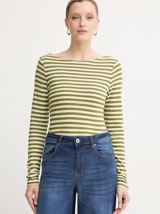 Zdjęcie produktu Marc O'Polo longsleeve damski bawełniany zielony