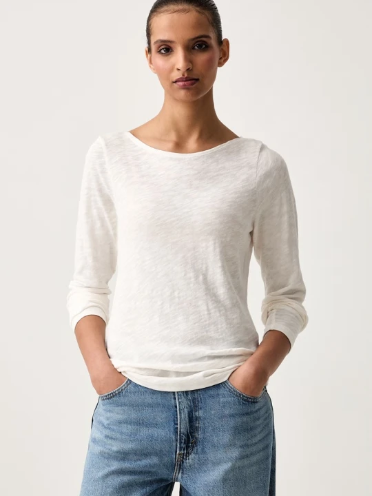 Zdjęcie produktu Marc O'Polo longsleeve damski bawełniany beżowy