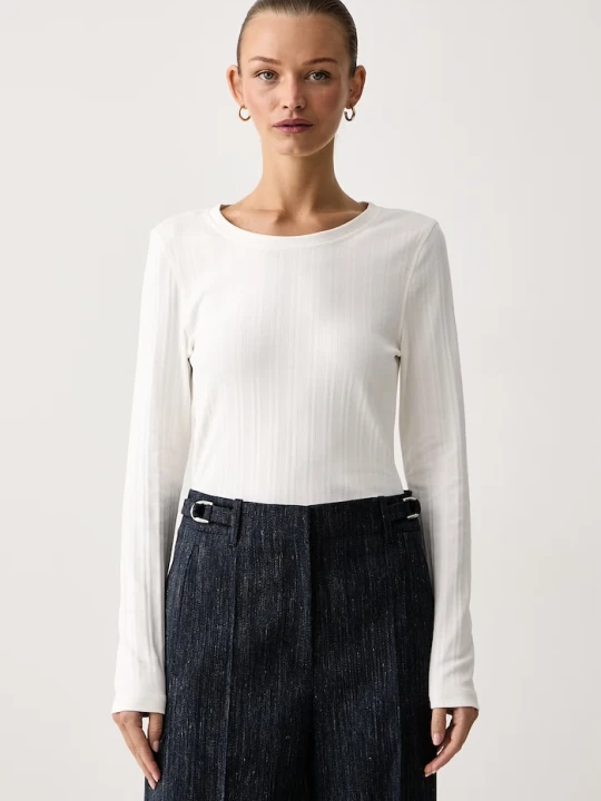Zdjęcie produktu Marc O'Polo longsleeve damski bawełniany biały