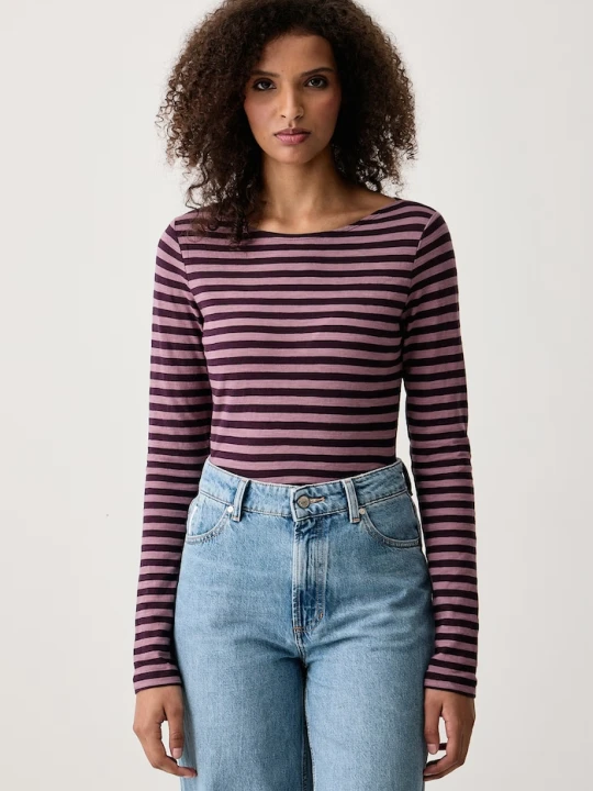 Zdjęcie produktu Marc O'Polo longsleeve damski bawełniany fioletowy