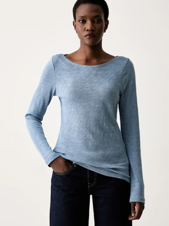 Zdjęcie produktu Marc O'Polo longsleeve damski bawełniany niebieski