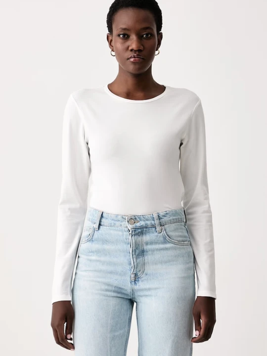 Zdjęcie produktu Marc O'Polo longsleeve damski z bawełną biały