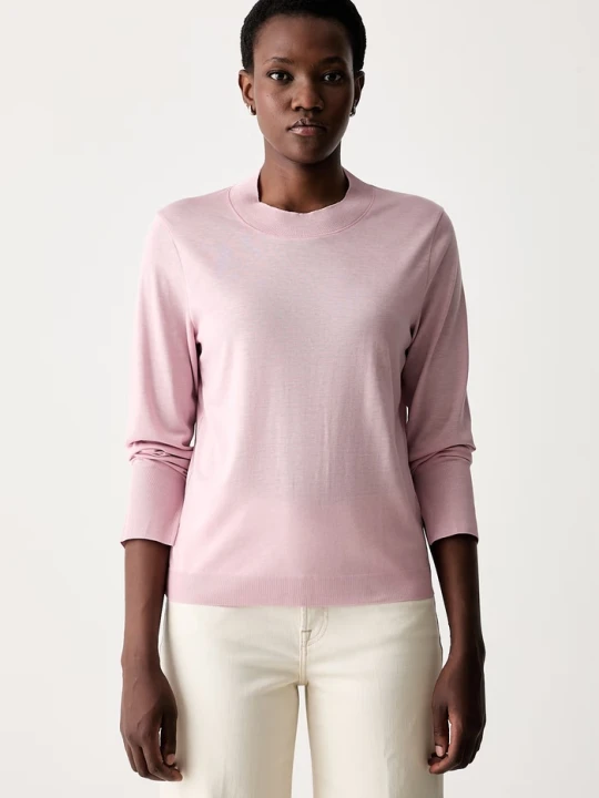 Zdjęcie produktu Marc O'Polo longsleeve damski z lyocellem różowy