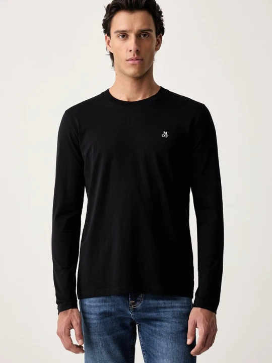 Zdjęcie produktu Marc O'Polo longsleeve męski bawełniany 2-pack czarny