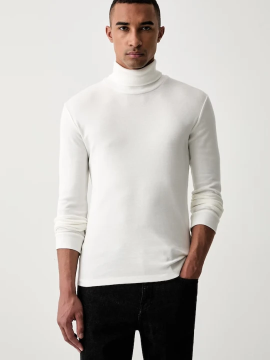 Zdjęcie produktu Marc O'Polo longsleeve męski bawełniany beżowy