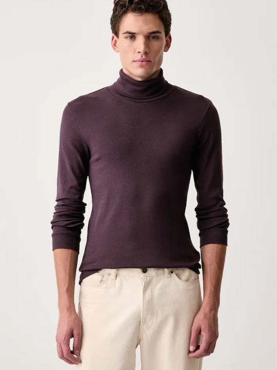 Zdjęcie produktu Marc O'Polo longsleeve męski bawełniany fioletowy