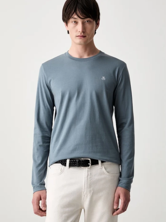 Zdjęcie produktu Marc O'Polo longsleeve męski bawełniany niebieski