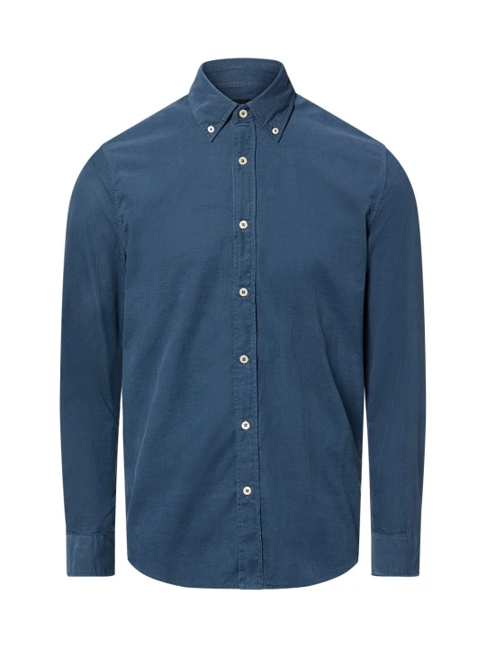 Zdjęcie produktu Marc O'Polo koszula sztruksowa Mężczyźni Modern Fit Bawełna niebieski