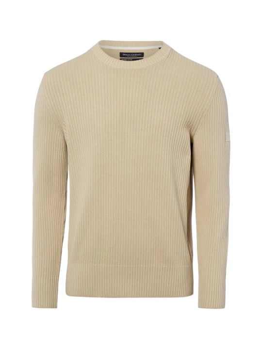 Zdjęcie produktu Marc O'Polo sweter z dzianiny Mężczyźni Bawełna beżowy