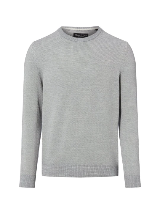Zdjęcie produktu Marc O'Polo sweter z dzianiny Mężczyźni Bawełna srebrny