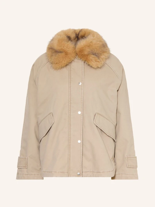 Zdjęcie produktu Marc O'polo Parka Z Odpinanym Kołnierzem Ze Sztucznego Futra beige